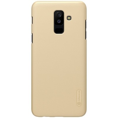 Nillkin Frosted Shield Samsung Galaxy A6+ 2018 (A605F) zelta plastmasas futrālis + ekrāna aizsargplēve / Vacins.lv