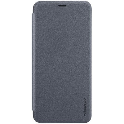 Samsung Galaxy A6+ 2018 (A605F) серый кожаный чехол-книжка Nillkin Sparkle | Vacins.lv