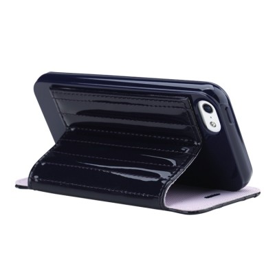 Tumši zils „8thdays“ Jessie's Melody atvērams Apple iPhone 5S futrālis / Vacins.lv
