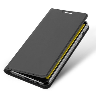 „Dux Ducis“ Skin серии Samsung Galaxy J6 2018 (J600) чёрный кожаный чехол-книжка | Vacins.lv