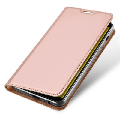 „Dux Ducis“ Skin серии Samsung Galaxy J6 2018 (J600) розовый кожаный чехол-книжка | Vacins.lv
