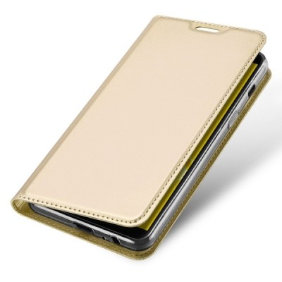„Dux Ducis“ Skin серии Samsung Galaxy J6 2018 (J600) золотой кожаный чехол-книжка | Vacins.lv