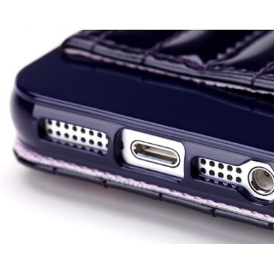 Tumši zils „8thdays“ Jessie's Melody atvērams Apple iPhone 5S futrālis / Vacins.lv