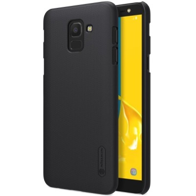 Samsung Galaxy J6 2018 (J600) Nillkin Frosted Shield черный пластиковый чехол | Vacins.lv