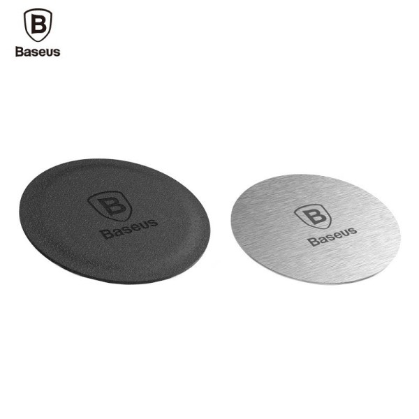 „Baseus“ Magnet Iron uzlīmes komplekts (uz magnētiskais auto turētājs) - melns / sudrabs