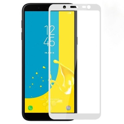 Samsung Galaxy J6 2018 (J600) „3D Rewan“ 9H Tempered Glass усиленная защита, белое защитное стекло с полным покрытием толщиной 0
