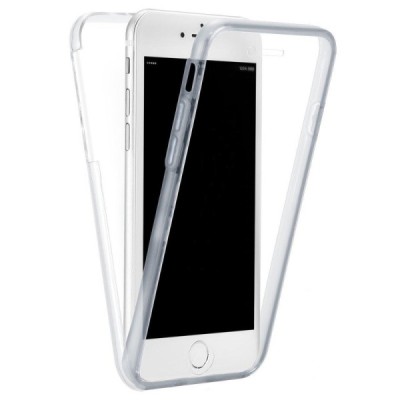 Apple iPhone 7 Plus (iPhone 8 Plus) прозрачный двойной твердый силиконовый чехол из TPU, самый тонкий в мире | Vacins.lv