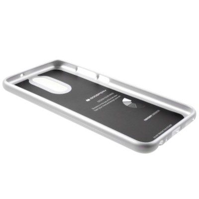 Huawei Mate 10 Lite Mercury твердый силиконовый чехол (TPU) - серебристый | Vacins.lv