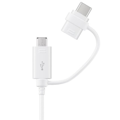 „Samsung“ Combo micro USB + Type-C balts vads 1 m. (origināls) (EP-DG930) / Vacins.lv