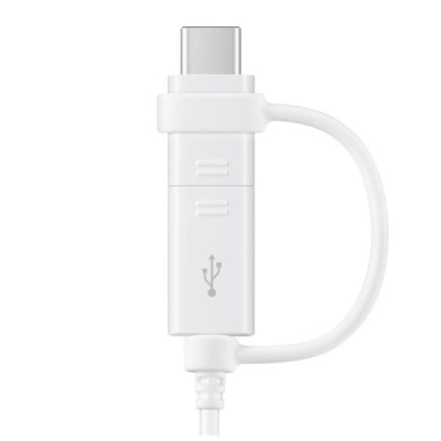 „Samsung“ Combo micro USB + Type-C balts vads 1 m. (origināls) (EP-DG930) / Vacins.lv
