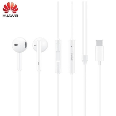 „Huawei“ Classic Earphones оригинальные (CM33) белые наушники | Vacins.lv