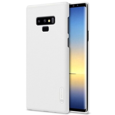 Nillkin Frosted Shield Samsung Galaxy Note 9 (N960F) белый пластиковый чехол + защитная пленка для экрана | Vacins.lv