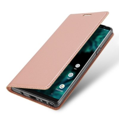 „Dux Ducis“ Skin серии Samsung Galaxy Note 9 (N960F) розовый кожаный чехол-книжка | Vacins.lv