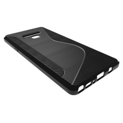 Samsung Galaxy Note 9 (N960F) твердый силиконовый (TPU) чехол чёрный | Vacins.lv