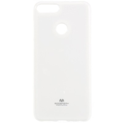 Huawei P smart 2018 (Enjoy 7S) Mercury balts cieta silikona (TPU) apvalks / vacins.lv