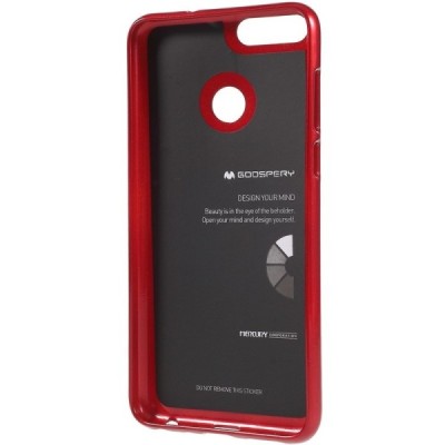 Huawei P smart 2018 (Enjoy 7S) Mercury sarkans cieta silikona (TPU) apvalks / vacins.lv