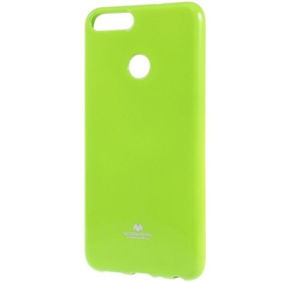 Huawei P smart 2018 (Enjoy 7S) Mercury твердый силиконовый чехол (TPU) - зелёный | Vacins.lv