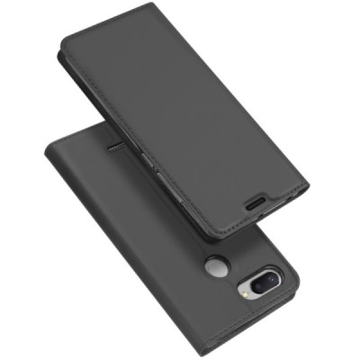 „Dux Ducis“ Skin серии Xiaomi Redmi 6 чёрный кожаный чехол-книжка | Vacins.lv
