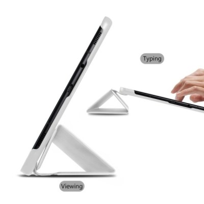 Samsung Galaxy Tab S4 10.5 (T835, T830) atvēramais balts maciņš / Vacins.lv