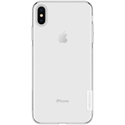 Apple iPhone Xs Max Nillkin Nature dzidrs (caurspīdīgs) silikona planākais apvalks / Vacins.lv