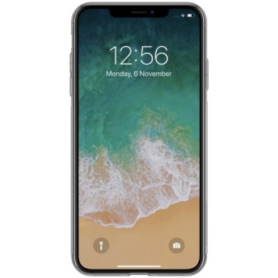 Apple iPhone Xs Max Nillkin Nature pelēks (caurspīdīgs) silikona planākais apvalks / Vacins.lv