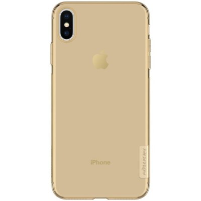 Apple iPhone Xs Max Nillkin Nature brūns (caurspīdīgs) silikona planākais apvalks / Vacins.lv