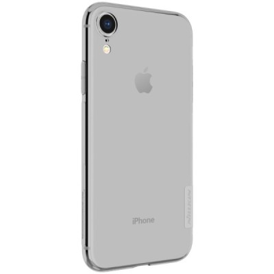 Apple iPhone Xr Nillkin Nature тонкий серый силиконовый чехол (TPU) | Vacins.lv