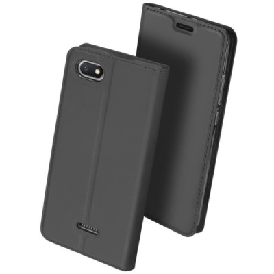 „Dux Ducis“ Skin серии Xiaomi Redmi 6A чёрный кожаный чехол-книжка | Vacins.lv