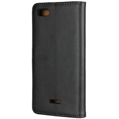 Xiaomi Redmi 6A atvēramais ādas melns Casual maciņš (maks) / Vacins.lv