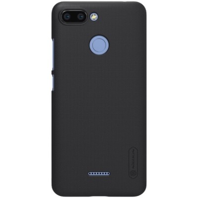 Xiaomi Redmi 6 Nillkin Frosted Shield черный пластиковый чехол | Vacins.lv