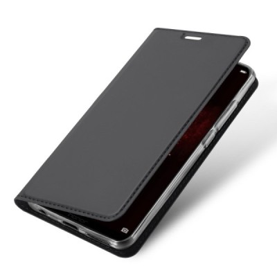 „Dux Ducis“ Skin серии Huawei Honor Play чёрный кожаный чехол-книжка | Vacins.lv