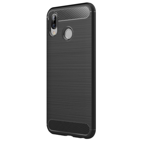 „Carbon“ твердый силиконовый чехол (TPU) - черный (Honor Play)