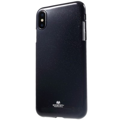Apple iPhone Xs Max Mercury melns cieta silikona (TPU) apvalks / vacins.lv