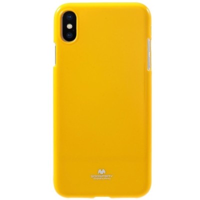Apple iPhone Xs Max Mercury твердый силиконовый чехол (TPU) - жёлтый | Vacins.lv