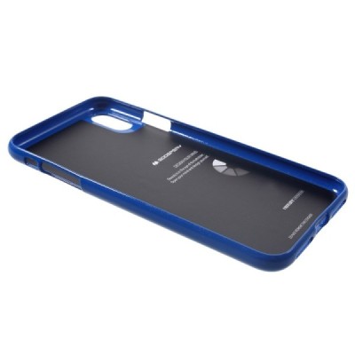 Apple iPhone Xs Max Mercury твердый силиконовый чехол (TPU) - тёмно-синий | Vacins.lv