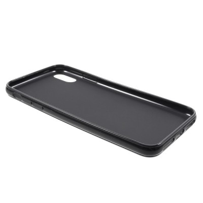 Apple iPhone Xs Max твердый силиконовый (TPU) чехол чёрный | Vacins.lv