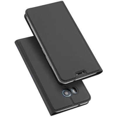 „Dux Ducis“ Skin серии HTC U11 (U11 Dual) чёрный кожаный чехол-книжка | Vacins.lv