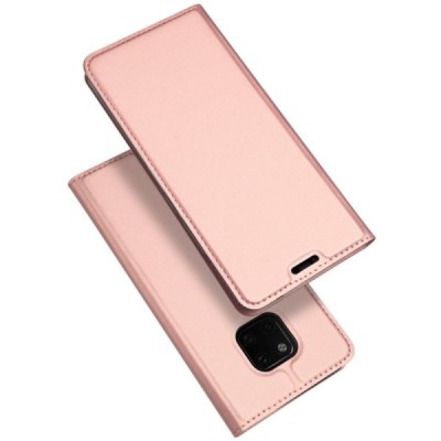 „Dux Ducis“ Skin серии Huawei Mate 20 Pro розовый кожаный чехол-книжка | Vacins.lv