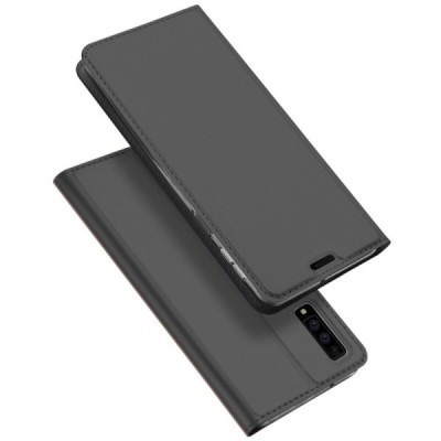 „Dux Ducis“ Skin серии Samsung Galaxy A7 (2018) чёрный кожаный чехол-книжка | Vacins.lv