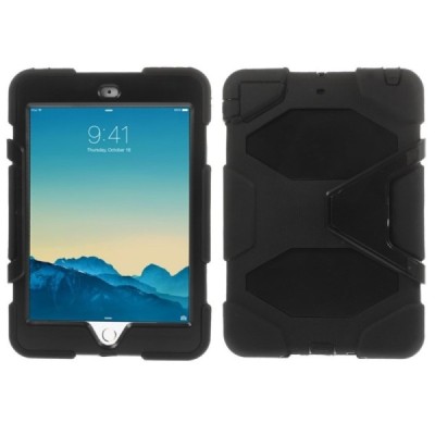 Apple iPad Mini 1 / 2 / 3 / 4 pastiprinātas aizsardzības melns apvalks | Vacins.lv