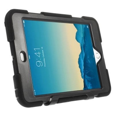 Apple iPad Mini 1 / 2 / 3 / 4 усиленный защитный твердый чехол чёрного цвета | Vacins.lv