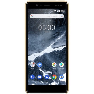 Nokia 5.1 (2018) Frosted Shield золотой пластиковый чехол | Vacins.lv