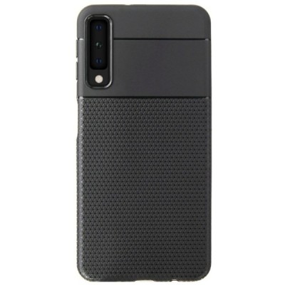 Samsung Galaxy A7 (2018) „Pattern“ твердый силиконовый чехол (TPU) - черный | Vacins.lv