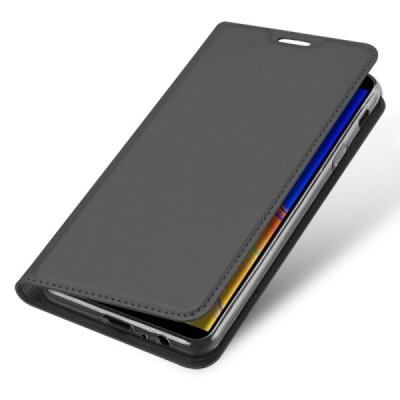 „Dux Ducis“ Skin серии Samsung Galaxy J4+ чёрный кожаный чехол-книжка | Vacins.lv
