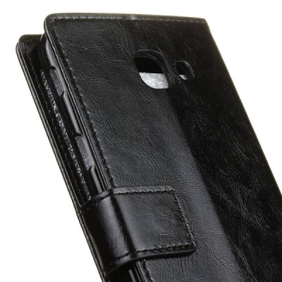 Samsung Galaxy J4+ открываемый чёрный кожаный чехол - книжка | Vacins.lv
