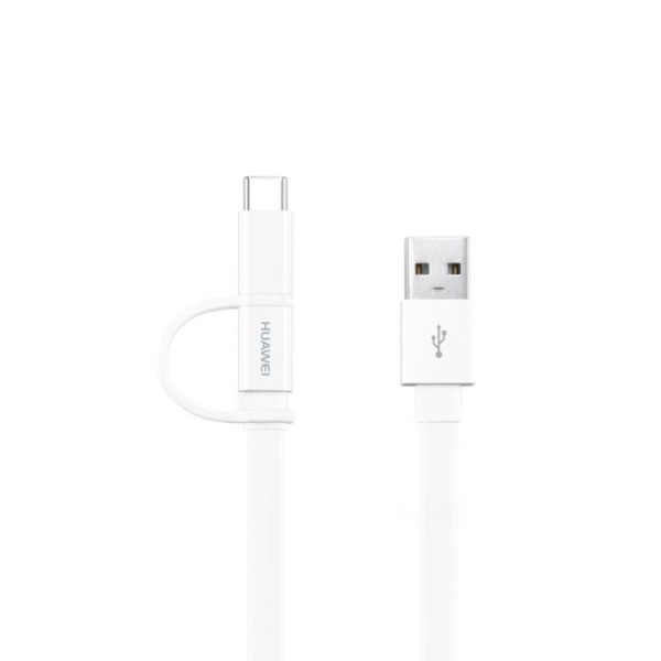 „Huawei“ micro USB + Type-C vads - balts (1,5 m.)