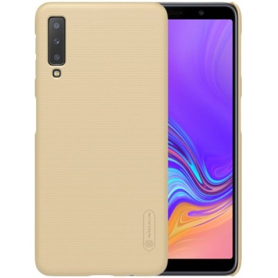 Samsung Galaxy A7 2018 Nillkin Frosted Shield золотой пластиковый чехол | Vacins.lv