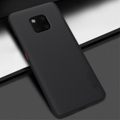 Huawei Mate 20 Pro Nillkin Frosted Shield черный пластиковый чехол | Vacins.lv