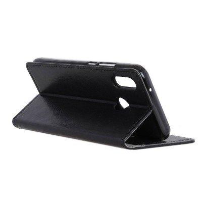 Xiaomi Redmi 6 Pro (Mi A2 Lite) atvēramais ādas melns maciņš, grāmata (maks) / Vacins.lv