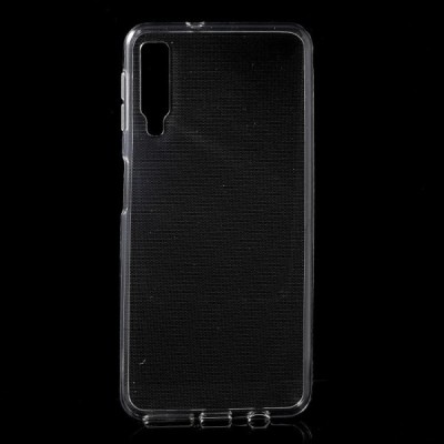Твердый силиконовый чехол (TPU) для Samsung Galaxy A7 2018 - прозрачный | Vacins.lv